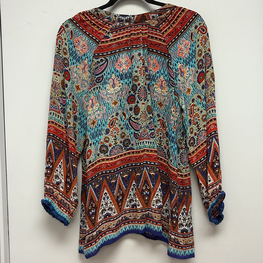 Soft Surroundings Multicolored Sequin Embellished… - image 2